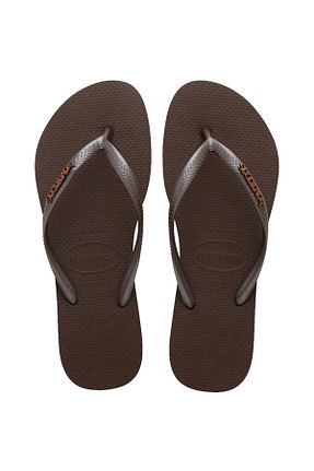 دمپائی قهوه ای زنانه پاشنه نازک Havaianas - کد 905760307