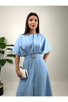 لباس مجلسی و فارغ التحصیلی آبی زنانه پلی استر GİZONLY - کد 816976613