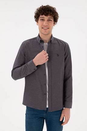 پیراهن طوسی مردانه رگولار U.S. Polo Assn. - کد 869193261
