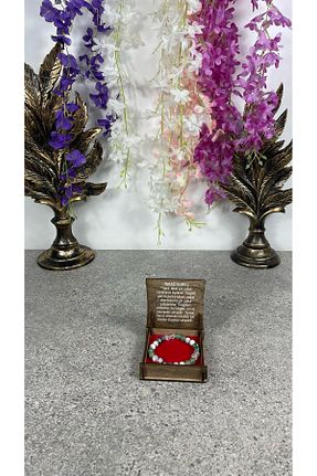 دستبند جواهر سفید زنانه سنگ طبیعی Sobe Hediyelik - کد 859392092