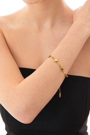 دستبند جواهر طلائی زنانه منجق Fullamoda - کد 899264723