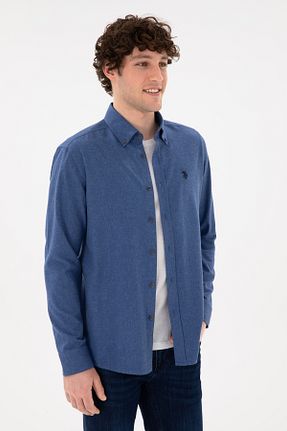 پیراهن سرمه ای مردانه یقه پیراهنی U.S. Polo Assn. - کد 859907353