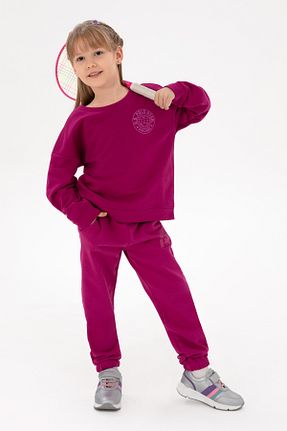 سوئیشرت صورتی بچه گانه ساده U.S. Polo Assn. - کد 862423088