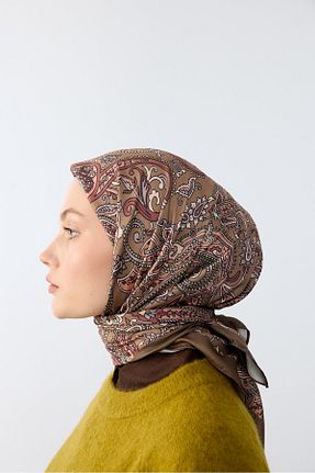روسری رنگی پنبه پلی استر MİRSOY SCARF - کد 901345386