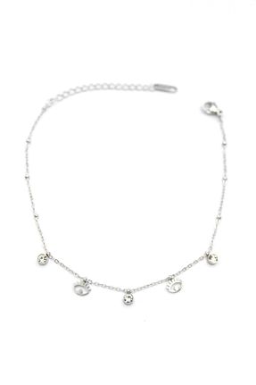 خلخال جواهر طوسی زنانه استیل (فولاد) celisia - کد 901724877