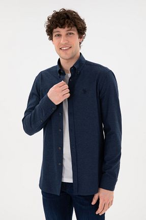 پیراهن سرمه ای مردانه یقه پیراهنی U.S. Polo Assn. - کد 862573199