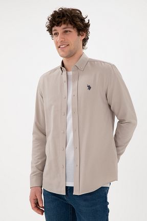 پیراهن مشکی مردانه یقه پیراهنی U.S. Polo Assn. - کد 869193302