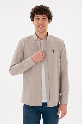 پیراهن مشکی مردانه یقه پیراهنی U.S. Polo Assn. - کد 869193302