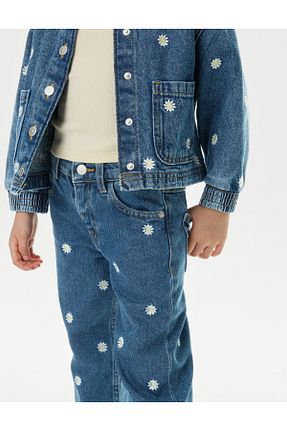 شلوار آبی بچه گانه پنبه ای Marks & Spencer - کد 902361308
