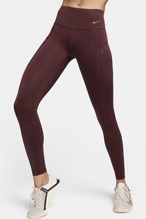ساق شلواری اسپرت زرشکی زنانه بلند Nike - کد 901364055