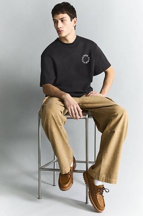 کفش لوفر قهوه ای مردانه پلی اورتان Pull & Bear - کد 901360203