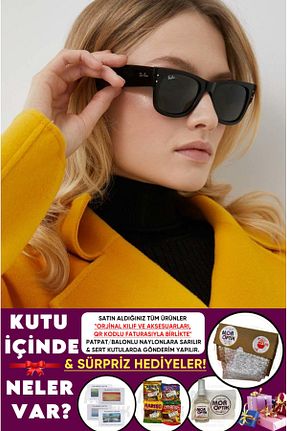 عینک آفتابی مشکی زنانه UV400 Ray-Ban - کد 782900839