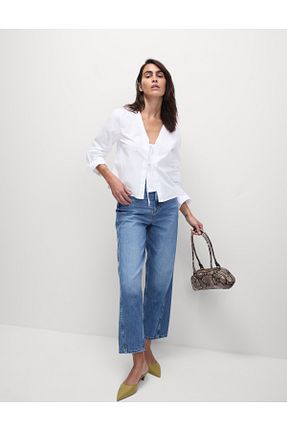 بلوز سفید زنانه ساده Marks & Spencer - کد 901360247