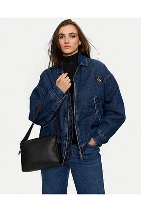 کیف دوشی مشکی زنانه پلی اورتان Calvin Klein - کد 853814979