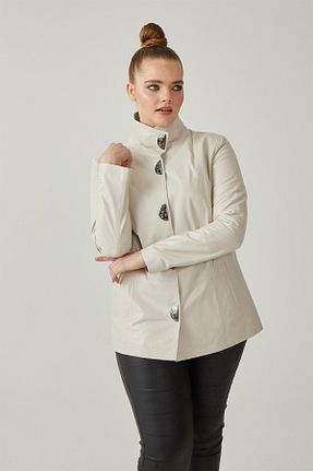 کاپشن بژ زنانه گشاد Deriderim - کد 266413956