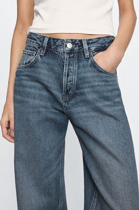 شلوار جین آبی زنانه پاچه گشاد Massimo Dutti - کد 901395534