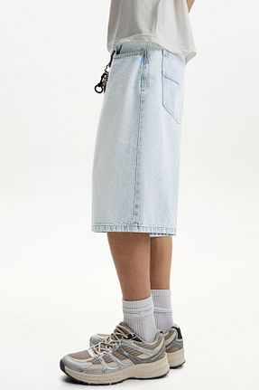 شلوارک و برمودا آبی مردانه اسلیم Bershka - کد 901389891