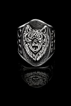 انگشتر نقره طوسی مردانه 925 عیار OTTOTESBİH - کد 901395732