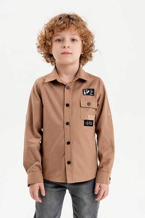 پیراهن بژ بچه گانه Relaxed Gold Class Kidswear - کد 902393081