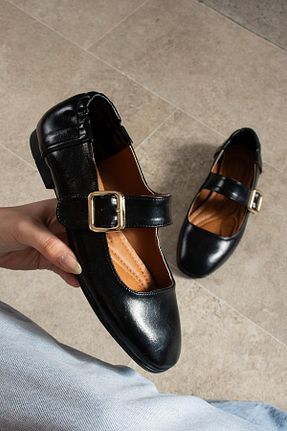 کفش لوفر مشکی زنانه چرم مصنوعی BeBeQ Store - کد 901403445
