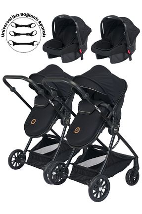 کالسکه کودک دوقلو مشکی 9 - 36 kg Baby Home - کد 902396192