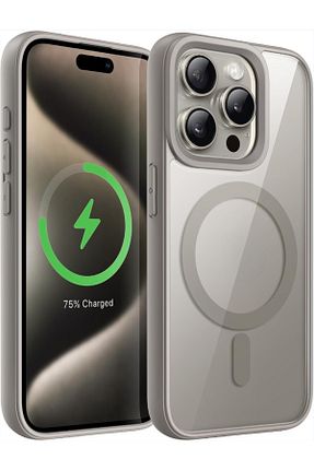 کاور و قاب طوسی iPhone 15 Pro Max Fibaks - کد 901405176