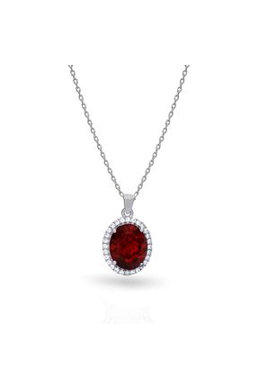 گردنبند نقره قرمز زنانه 925 عیار Silveranka - کد 901400453