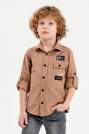 پیراهن بژ بچه گانه Relaxed Gold Class Kidswear - کد 902393081