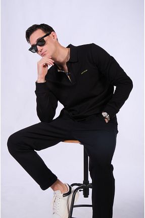 تیشرت مشکی مردانه اورسایز Brand Up - کد 869311147