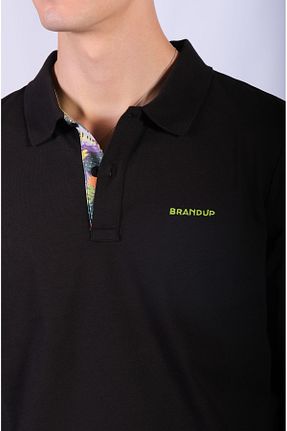 تیشرت مشکی مردانه اورسایز Brand Up - کد 869311147