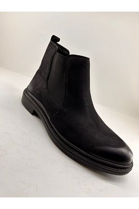 بوت / نیم بوت مشکی مردانه جیر FKSHOES - کد 901420281