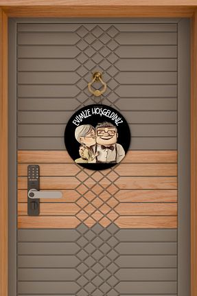 تزئینات درب مشکی چوب Dormot Home - کد 780710327