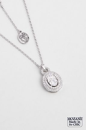 گردنبند نقره سفید زنانه 925 عیار So Chic - کد 901438021