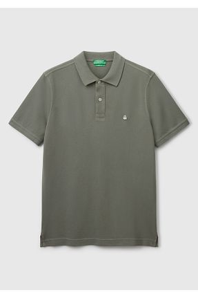 پولوشرت سبز مردانه رگولار United Colors of Benetton - کد 901445037