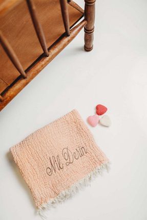 پارچه موسیلین قهوه ای tinykiddesign - کد 787851346