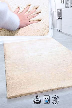 فرش بژ قابل شستشو SANRUGS Home & Living - کد 862915757