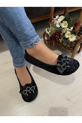 پاپوش مشکی زنانه پارچه ای Babet Merkezi - کد 834385834