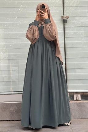 لباس حجاب سبز زنانه کلوش ANDE - کد 871118786