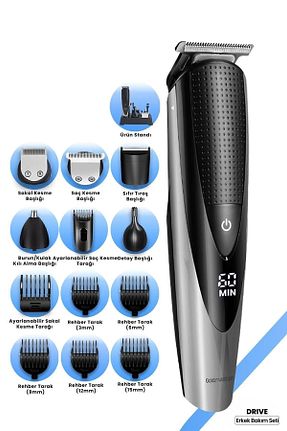 ماشین اصلاح صورت طوسی Kablosuz GoldMaster - کد 89375131