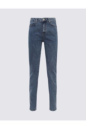 شلوار آبی زنانه پنبه ای Marks & Spencer - کد 901574872