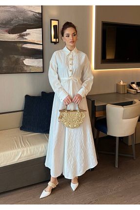 لباس حجاب بژ زنانه رگولار ALPARYA - کد 901589057