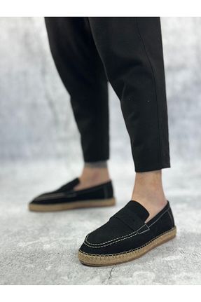 کفش کژوال مشکی مردانه چرم مصنوعی TUGERDİ - کد 901556481