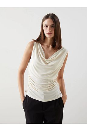 بلوز نباتی زنانه ساده LC Waikiki - کد 901575850