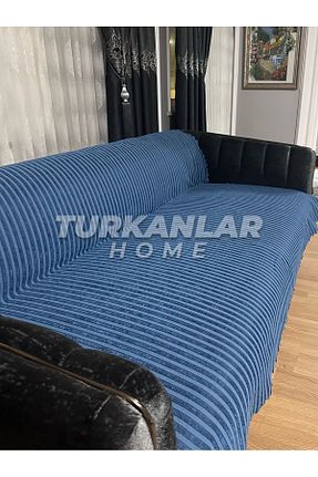 کاور مبل آبی مخمل turkanlarhome - کد 901498908