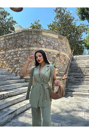 ست بالاتنه و پائین تنه خاکی زنانه بافتنی Ekim Store - کد 901566279