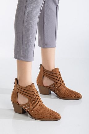 بوت / نیم بوت قهوه ای زنانه جیر MS SUGAR SHOES - کد 901512911