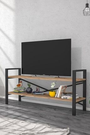 میز و پایه تلویزیون قهوه ای فلزی Morpanya - کد 97791738
