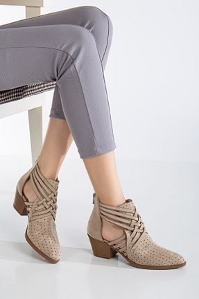 بوت / نیم بوت بژ زنانه جیر MS SUGAR SHOES - کد 901591952