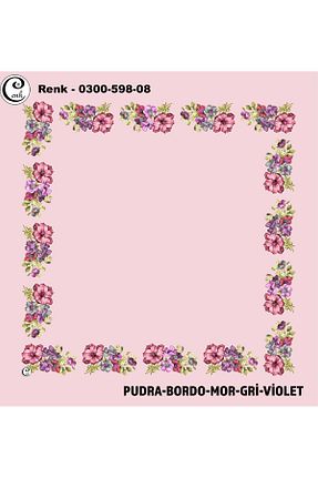 روسری رنگی پلی استر Cenk - کد 901522841
