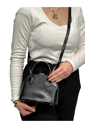 کیف دوشی مشکی زنانه چرم مصنوعی MONA - کد 901549540